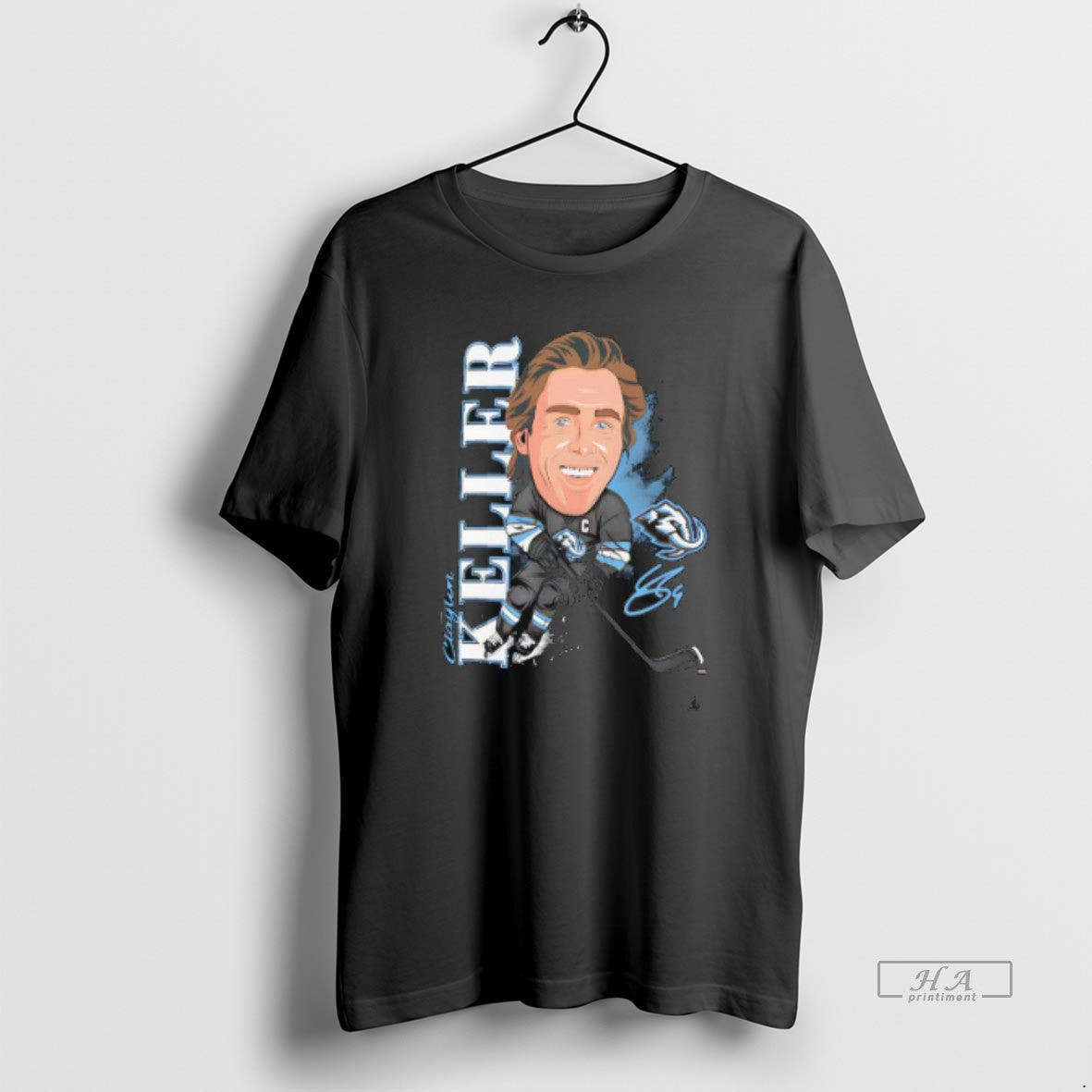Official Utah Mammoth Clayton Keller Caricature Player Signature T-Shirts, Hoodie, Sweatshirt - T-Shirt, Sweatshirt, Hoodie