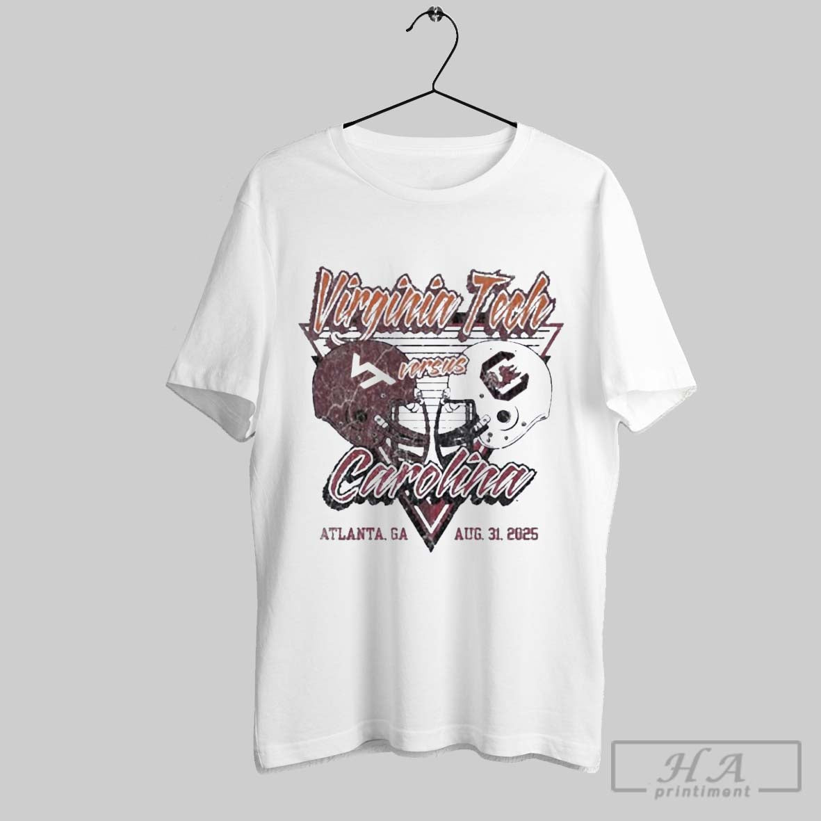 Official Virginia Tech Versus South Carolina Football Duel Helmet Aug 31 2025 T-Shirts, Hoodie, Sweatshirt - T-Shirt, Sweatshirt, Hoodie