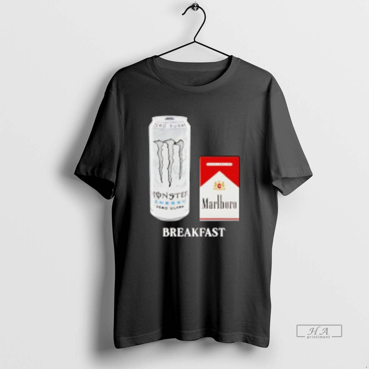 Official White Monster Marlboro Red Cigarette Breakfast T-Shirts, Hoodie, Sweatshirt - T-Shirt, Sweatshirt, Hoodie