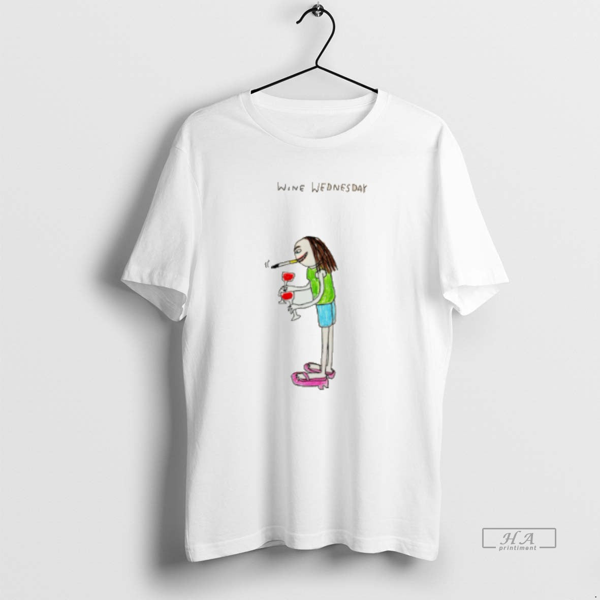 Official Wine Wednesday Girl Smoking Paint T-Shirts, Hoodie, Sweatshirt - T-Shirt, Sweatshirt, Hoodie