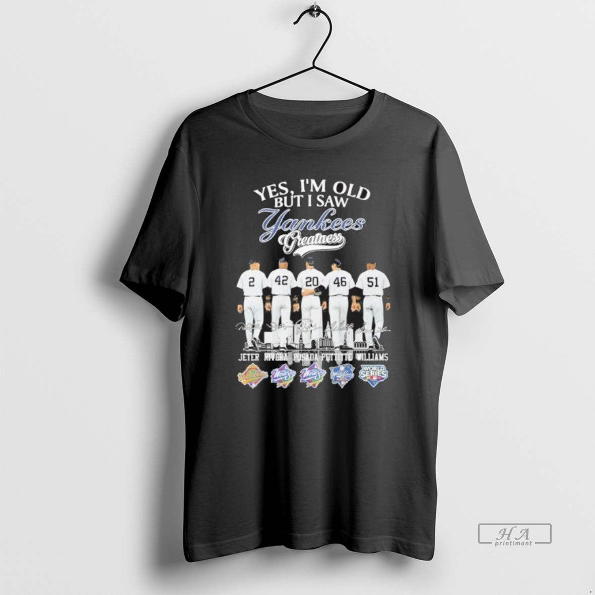 Official Yes Im Old But I Saw Yankees Greatness Player Signature Jeter Rivera Posada Pettitte T-Shirts, Hoodie, Sweatshirt - T-Shirt, Sweatshirt, Hoodie