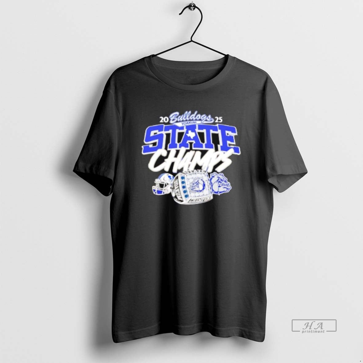 Official Yoakum State Bulldogs 2025 State Champions Ring T-Shirts, Hoodie, Sweatshirt - T-Shirt, Sweatshirt, Hoodie