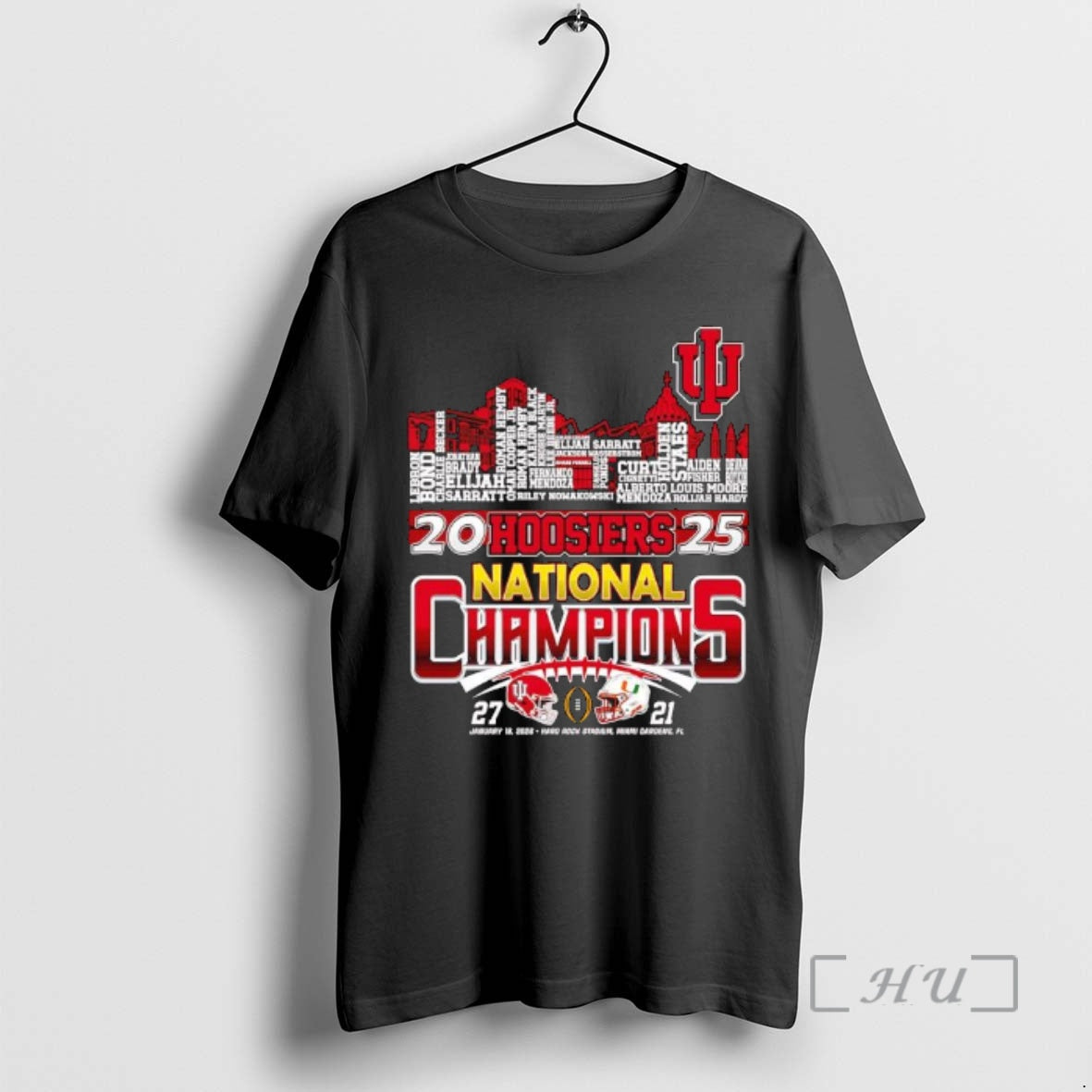 Officials 2025 Hoosiers National Champions January 19th 2026 Miami Gardens Fl List Player Names T-Shirts, Hoodie, Sweatshirt - T-Shirt, Sweatshirt, Hoodie