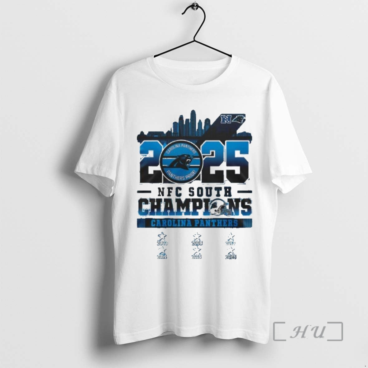 Officials 2025 Nfc South Champions Carolina Panthers Skyline Logo 2003 2025 T-Shirts, Hoodie, Sweatshirt - T-Shirt, Sweatshirt, Hoodie