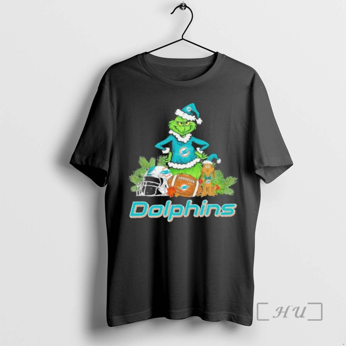 Officials 2025 Santa Grinch X Dog Ball Merry Dolphins Logo T-Shirts, Hoodie, Sweatshirt - T-Shirt, Sweatshirt, Hoodie