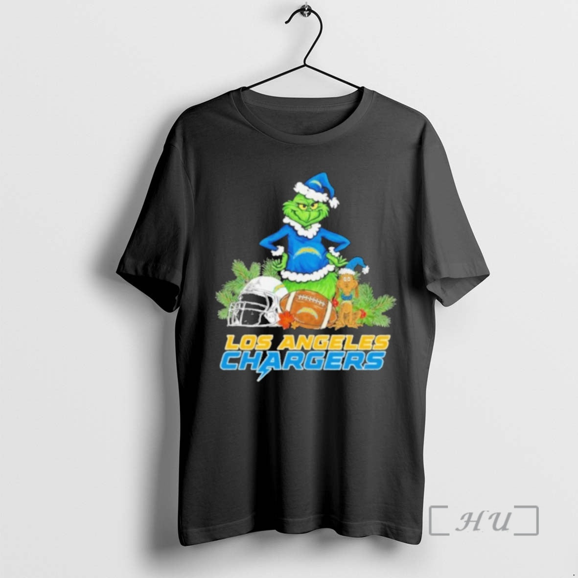 Officials 2025 Santa Grinch X Dog Ball Merry Los Angeles Chargers Logo T-Shirts, Hoodie, Sweatshirt - T-Shirt, Sweatshirt, Hoodie