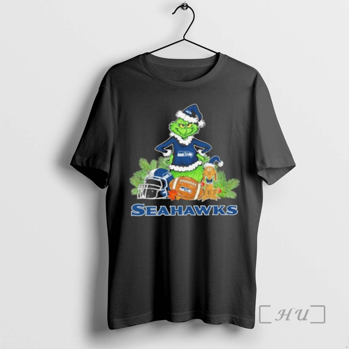 Officials 2025 Santa Grinch X Dog Ball Merry Seahawks Logo T-Shirts, Hoodie, Sweatshirt - T-Shirt, Sweatshirt, Hoodie