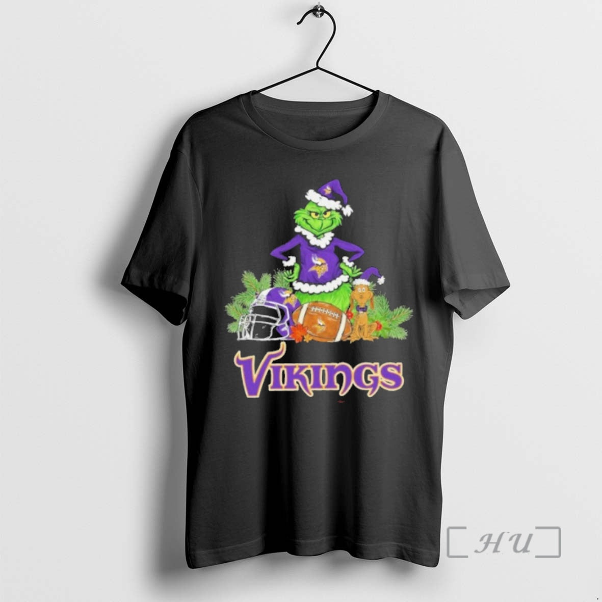 Officials 2025 Santa Grinch X Dog Ball Merry Vikings Logo T-Shirts, Hoodie, Sweatshirt - T-Shirt, Sweatshirt, Hoodie