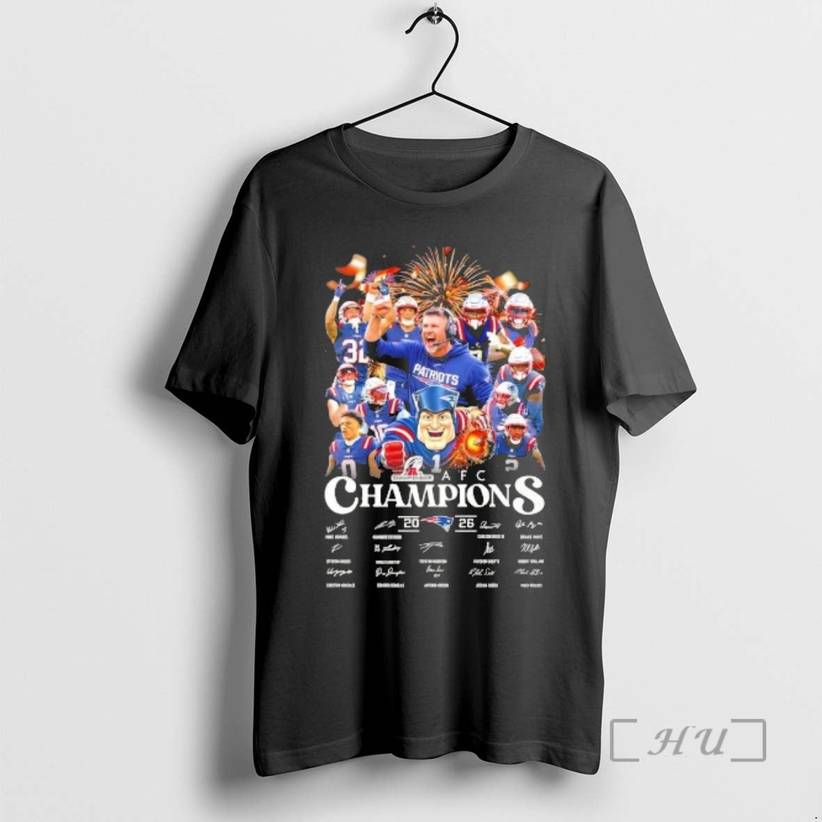 Officials 2026 Afc Champions Coach Mike Vrabel All Players Signatures T-Shirts, Hoodie, Sweatshirt - T-Shirt, Sweatshirt, Hoodie