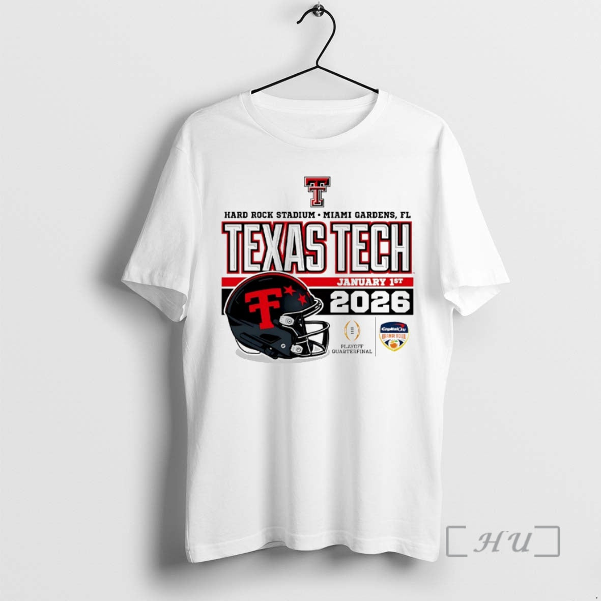 Officials 2026 Cfp Quarterfinal Capital One Orange Bowl Texas Tech Red Raiders Helmet T-Shirts, Hoodie, Sweatshirt - T-Shirt, Sweatshirt, Hoodie