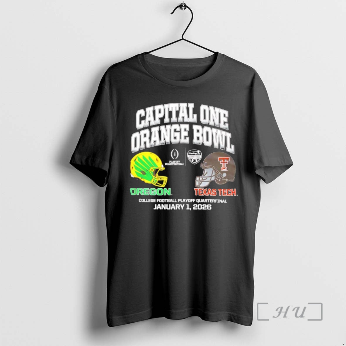 Officials 2026 Oregon Vs Texas Tech Capital One Orange Bowl Helmet T-Shirts, Hoodie, Sweatshirt - T-Shirt, Sweatshirt, Hoodie