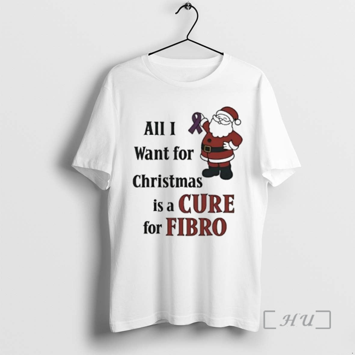 Officials All I Want Is Cure Fibro Santa Claus Fibromyalgia Awareness T-Shirts, Hoodie, Sweatshirt - T-Shirt, Sweatshirt, Hoodie