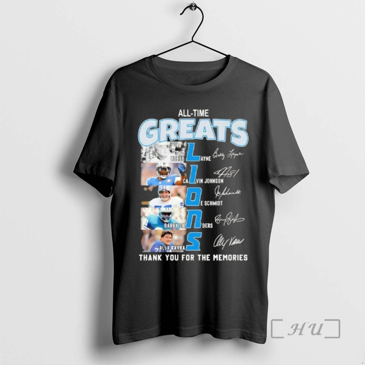 Officials All Time Greats Detroit Lions Legends Names Thank You Memories Signatures T-Shirts, Hoodie, Sweatshirt - T-Shirt, Sweatshirt, Hoodie