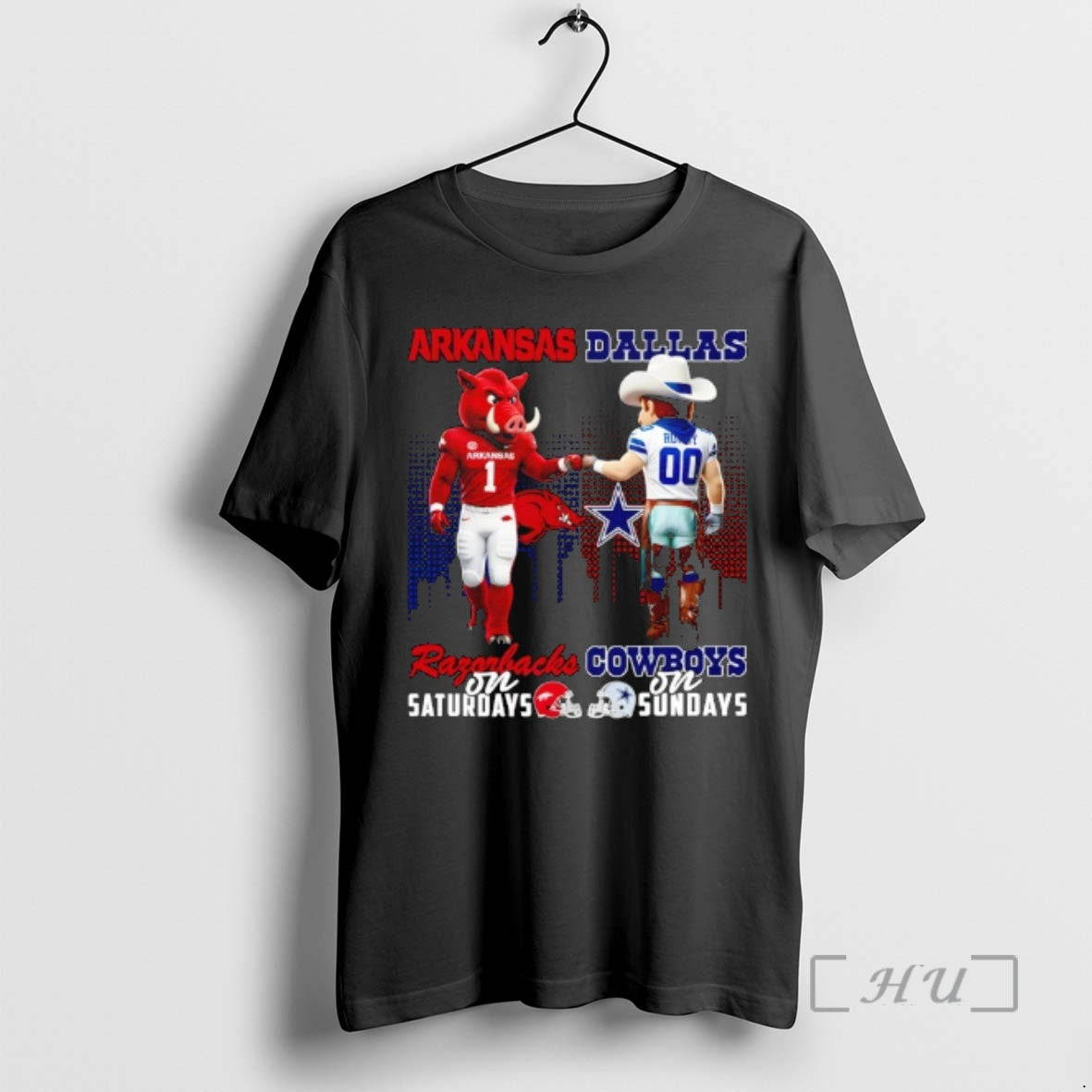 Officials Arkansas Razorbacks Saturdays X Dallas Cowboys Sundays Mascot T-Shirts, Hoodie, Sweatshirt - T-Shirt, Sweatshirt, Hoodie