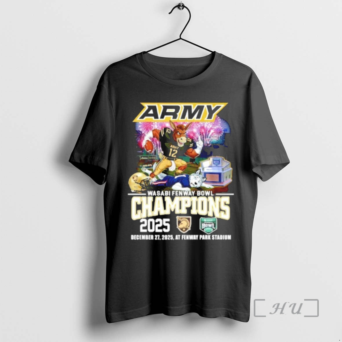 Officials Army Black Knights 2025 Wasabi Fenway Bowl Champions Mascot T-Shirts, Hoodie, Sweatshirt - T-Shirt, Sweatshirt, Hoodie