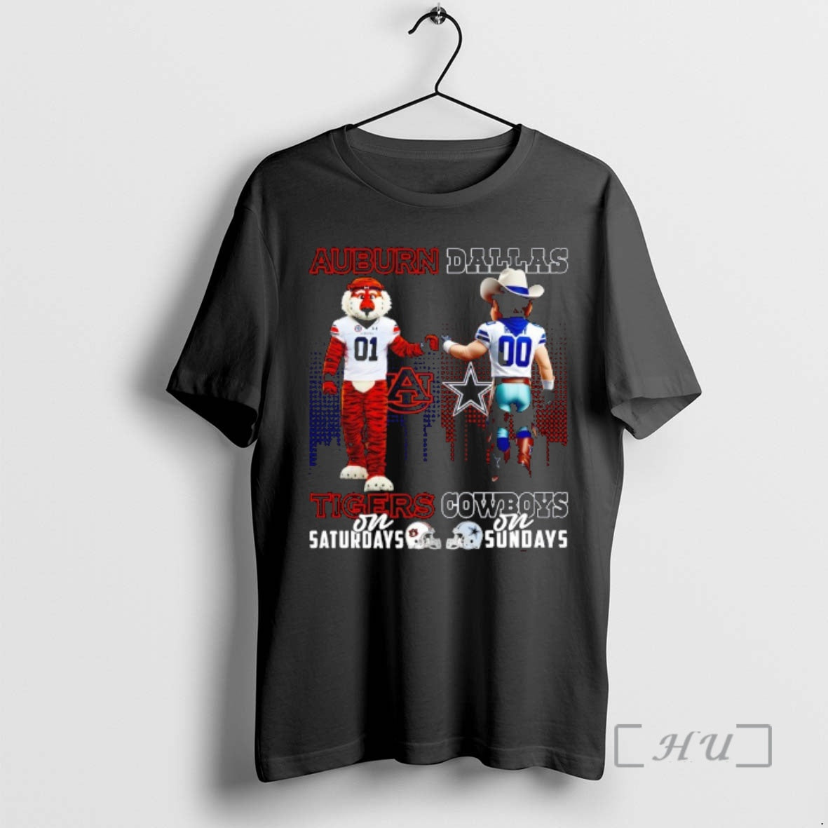 Officials Auburn Tigers Saturdays X Dallas Cowboys Sundays Mascot T-Shirts, Hoodie, Sweatshirt - T-Shirt, Sweatshirt, Hoodie