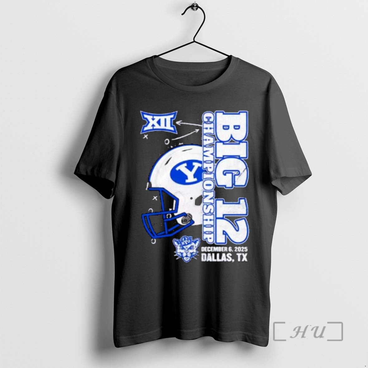 Officials Byu Cougars 2025 Big 12 Football Championship Vertical Helmet Ornaments T-Shirts, Hoodie, Sweatshirt - T-Shirt, Sweatshirt, Hoodie