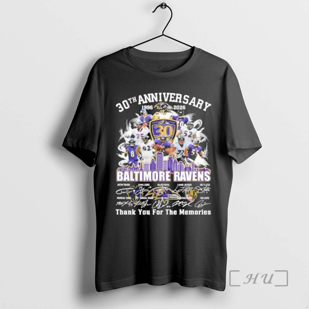Officials Baltimore Ravens 1996 2026 66th Anniversary Thank Memories Signatures T-Shirts, Hoodie, Sweatshirt - T-Shirt, Sweatshirt, Hoodie