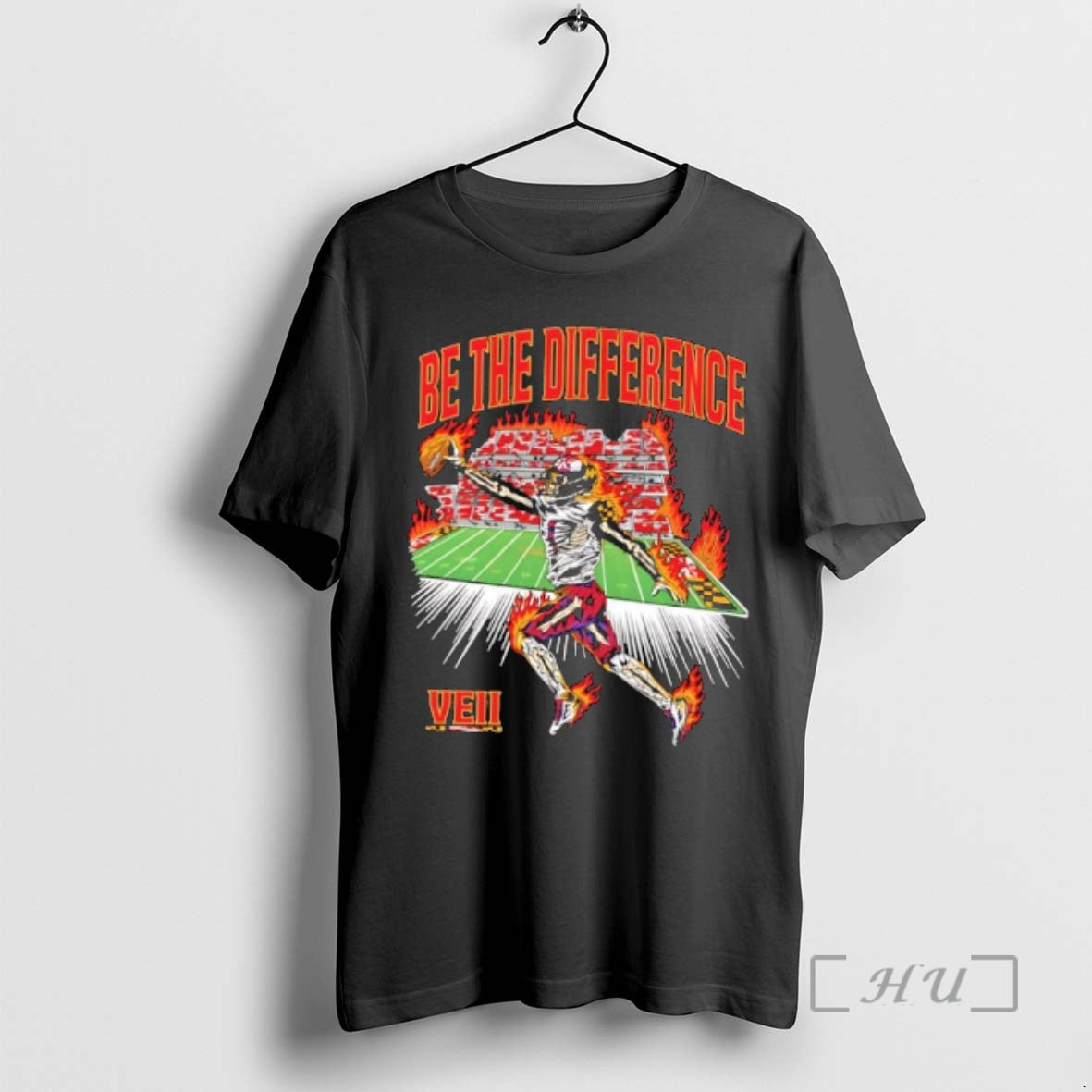 Officials Be Difference Veii Maryland Flag Skeleton Player 1 Jumping Catching Ball Fire T-Shirts, Hoodie, Sweatshirt - T-Shirt, Sweatshirt, Hoodie