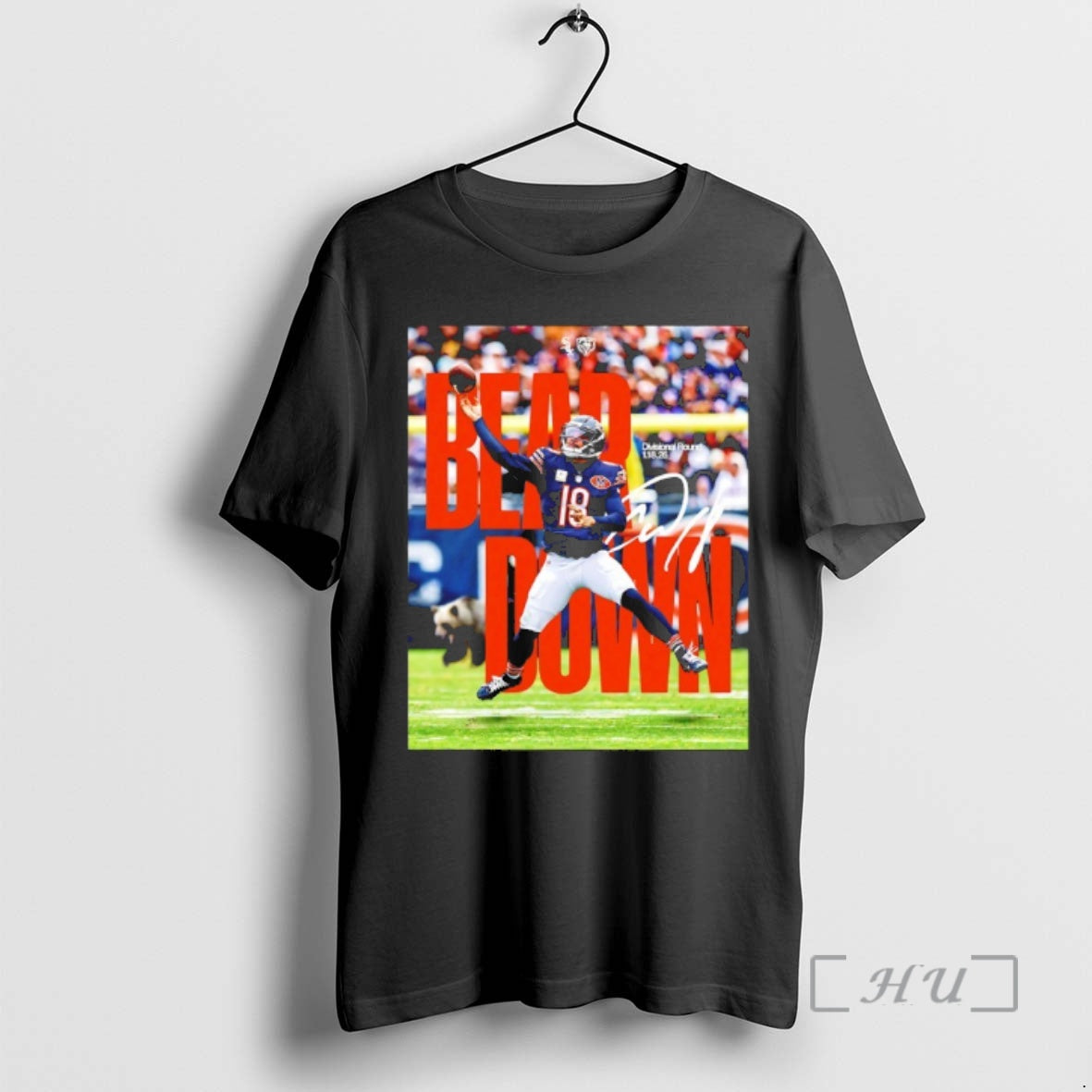 Officials Bear Down Caleb Williams Divisional Round 2026 Signature T-Shirts, Hoodie, Sweatshirt - T-Shirt, Sweatshirt, Hoodie