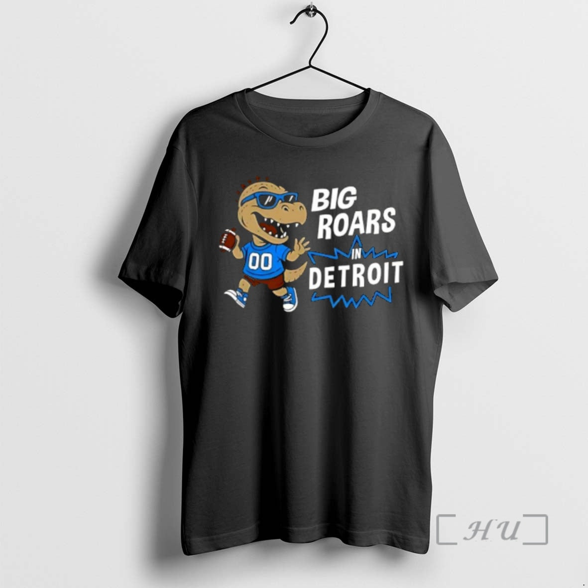 Officials Big Roars Detroit Lions Dinosaur Cartoon Funny T-Shirts, Hoodie, Sweatshirt - T-Shirt, Sweatshirt, Hoodie