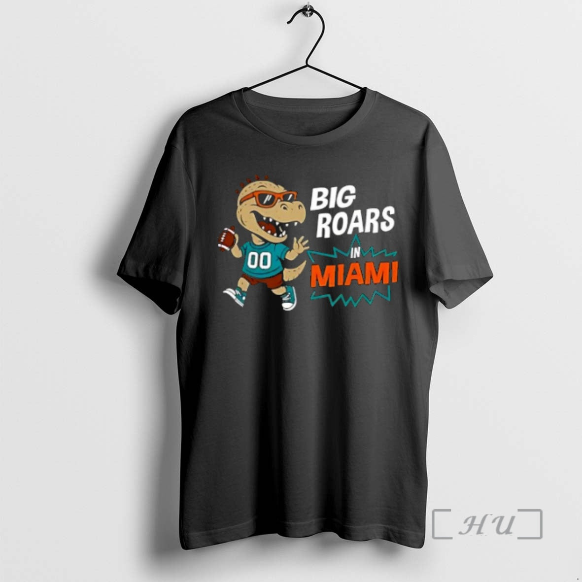 Officials Big Roars Miami Dolphins Dinosaur Cartoon Funny T-Shirts, Hoodie, Sweatshirt - T-Shirt, Sweatshirt, Hoodie