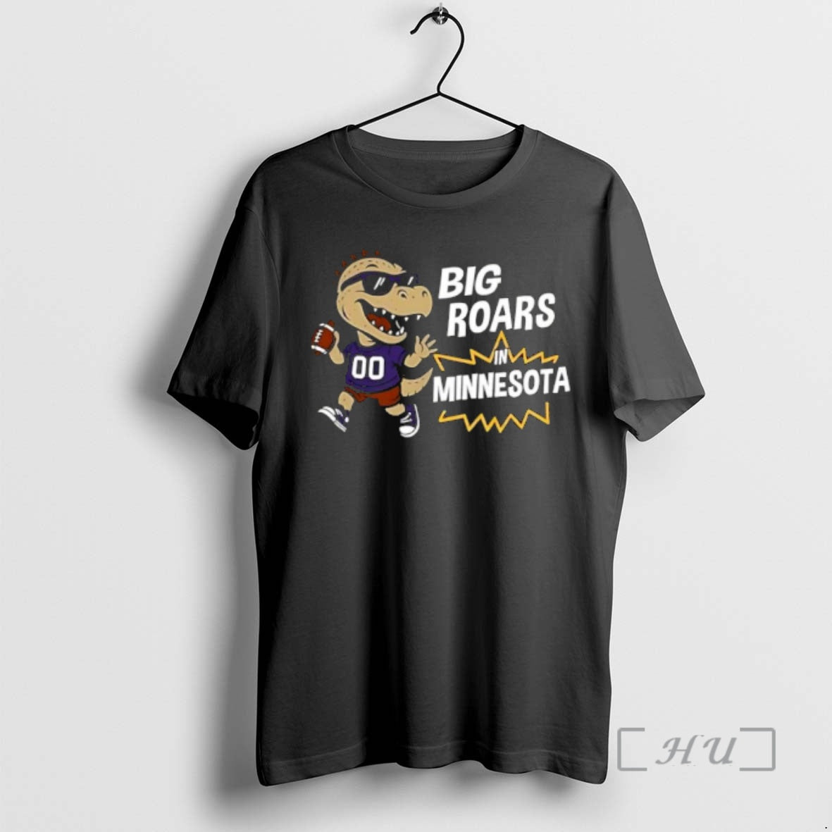 Officials Big Roars Minnesota Vikings Dinosaur Cartoon Funny T-Shirts, Hoodie, Sweatshirt - T-Shirt, Sweatshirt, Hoodie