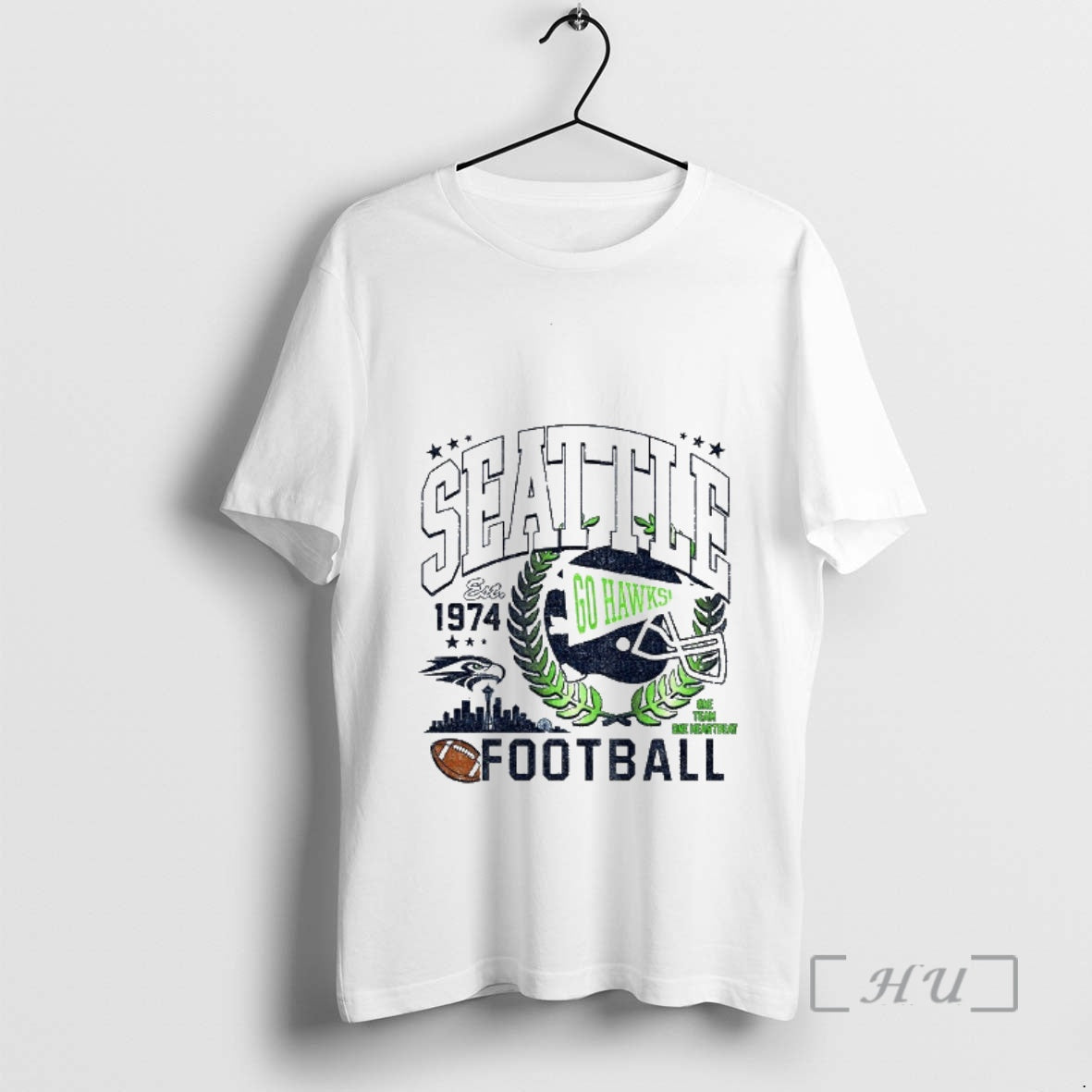 Officials Big Seattle Seahawk Football Go Hawks Est 1974 One Team One Heartbeat T-Shirts, Hoodie, Sweatshirt - T-Shirt, Sweatshirt, Hoodie
