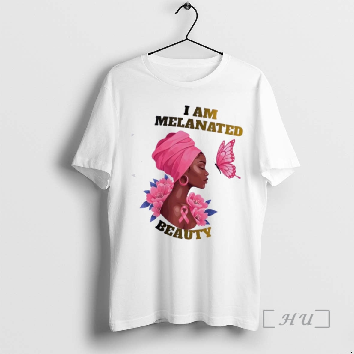 Officials Black Woman Flower Butterfly I Am Melanated Beauty T-Shirts, Hoodie, Sweatshirt - T-Shirt, Sweatshirt, Hoodie