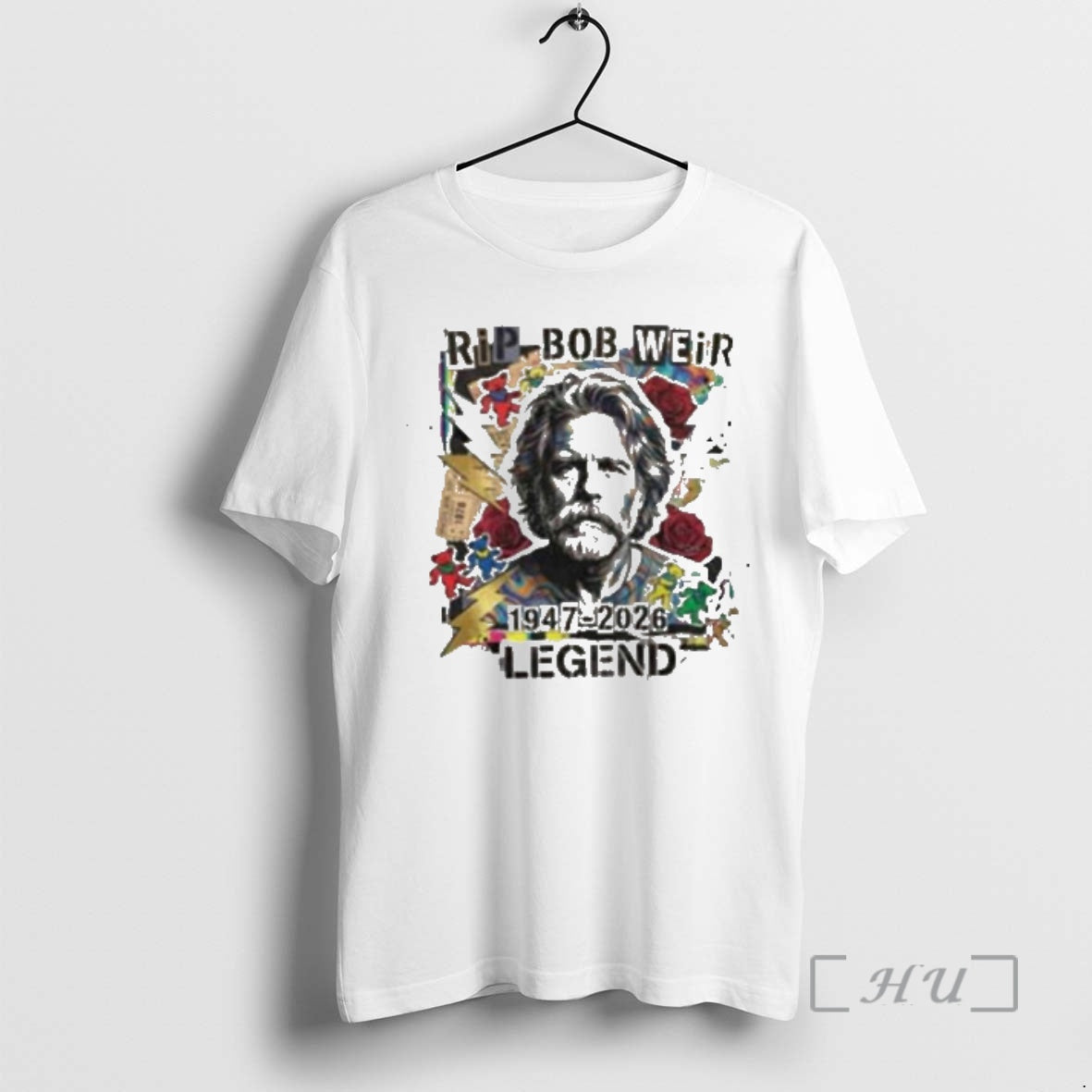 Officials Bob Weir Rip Memorial Tribute 1947 2026 Grateful Dead Dancing Bears Roses T-Shirts, Hoodie, Sweatshirt - T-Shirt, Sweatshirt, Hoodie