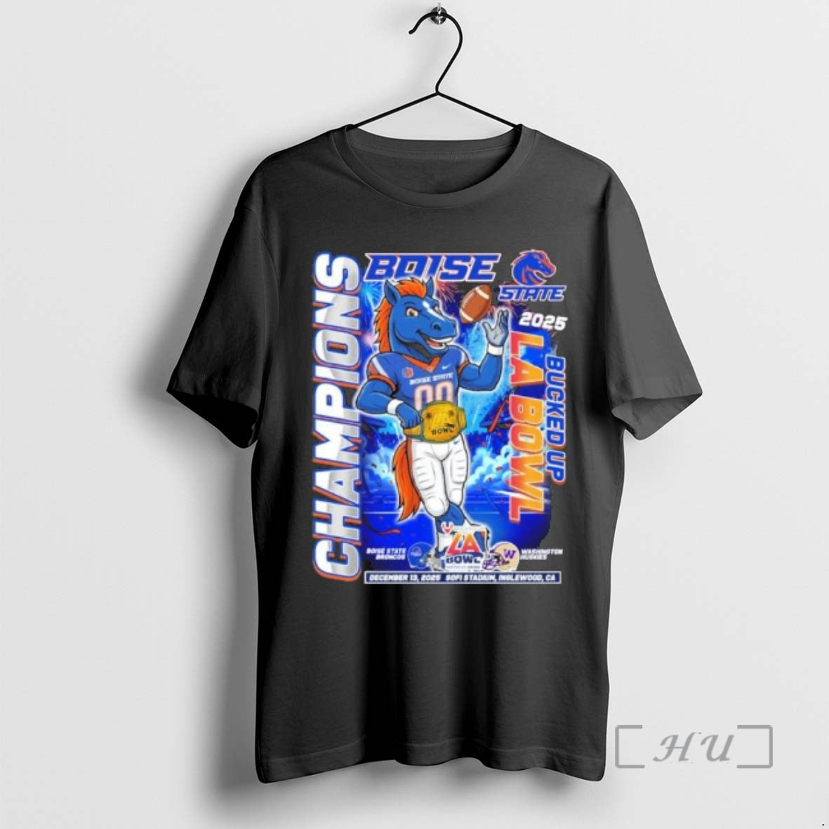 Officials Boise State Broncos Mascot 2025 Bucked Up La Bowl Champions T-Shirts, Hoodie, Sweatshirt - T-Shirt, Sweatshirt, Hoodie