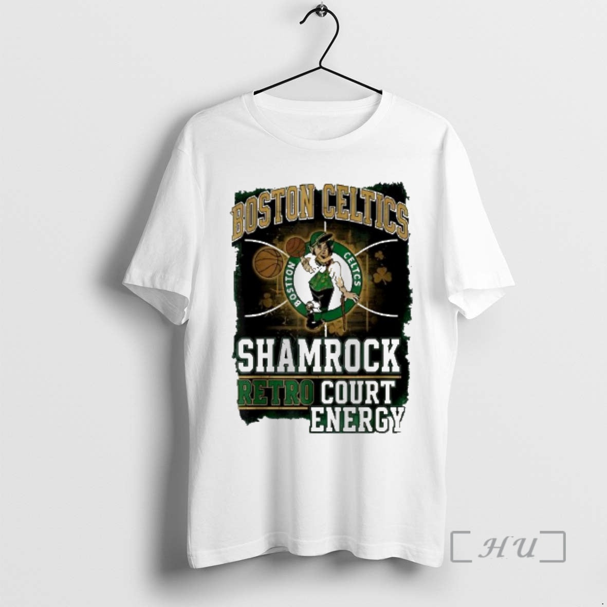 Officials Boston Celtics Shamrock Retro Court Energy T-Shirts, Hoodie, Sweatshirt - T-Shirt, Sweatshirt, Hoodie