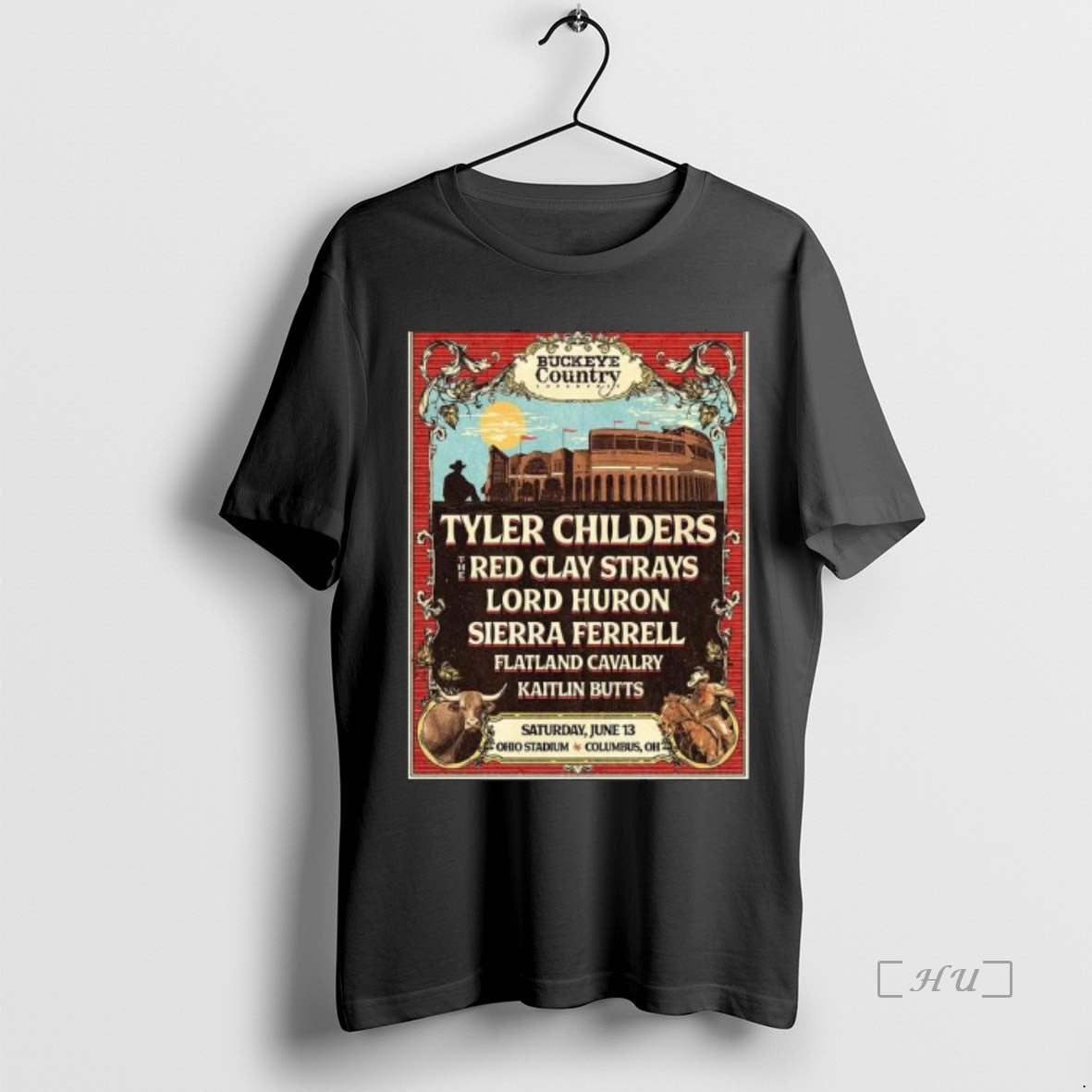 Officials Buckeye Country Superfest Full Lineup Columbus Ohio Ohio Stadium June 13 T-Shirts, Hoodie, Sweatshirt - T-Shirt, Sweatshirt, Hoodie