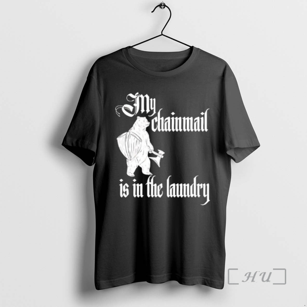 Officials Buhurt Bear Saying My Chainmail Is Laundry T-Shirts, Hoodie, Sweatshirt - T-Shirt, Sweatshirt, Hoodie