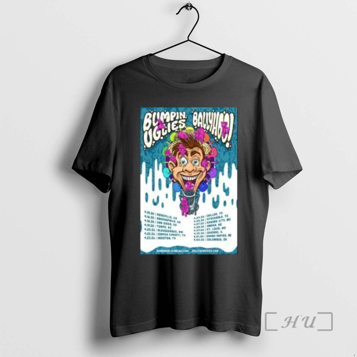 Officials Bumpin Uglies Ballyhoo Usa Tour 2026 Circle Black T-Shirts, Hoodie, Sweatshirt - T-Shirt, Sweatshirt, Hoodie