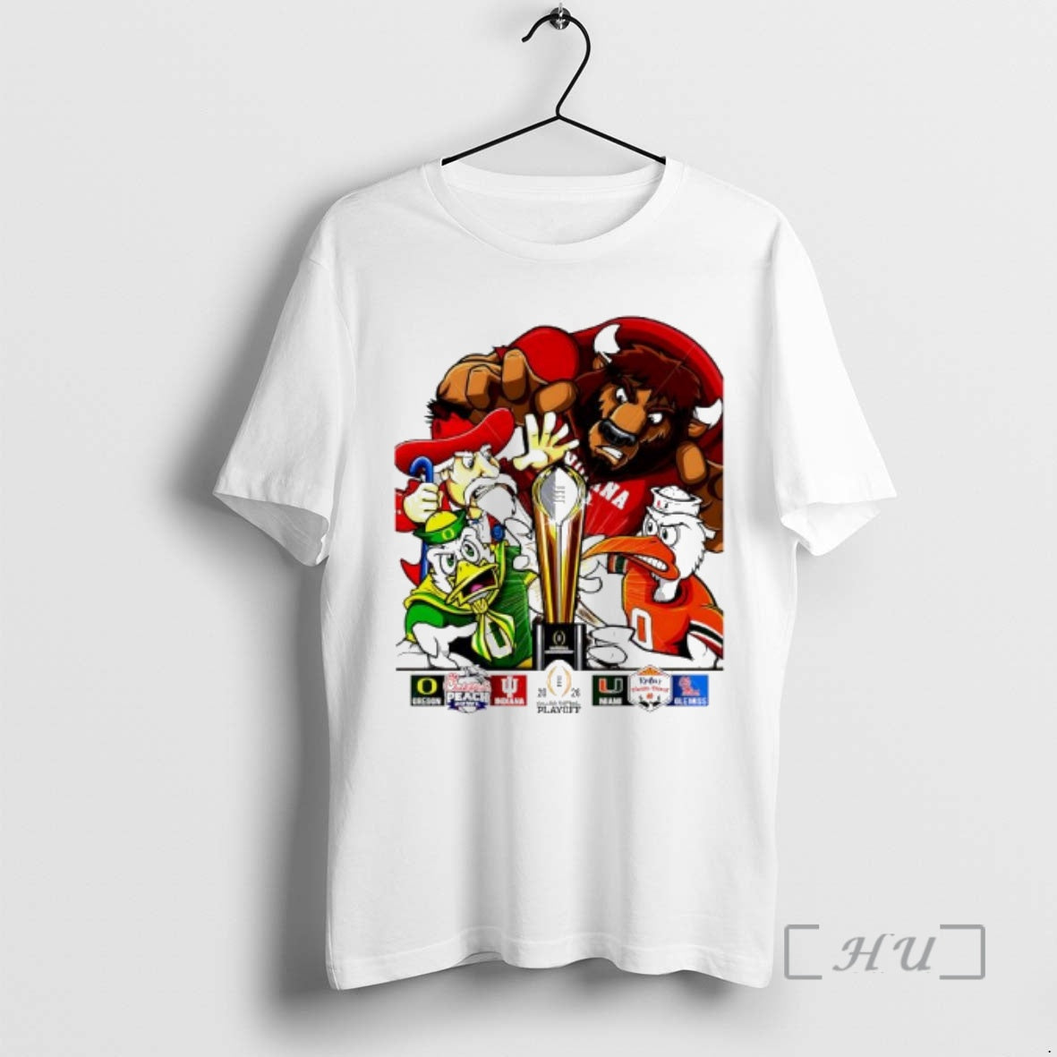 Officials Cfp National Champions Oregon X Indiana Miami X Ole Miss 2026 Playoff Mascots T-Shirts, Hoodie, Sweatshirt - T-Shirt, Sweatshirt, Hoodie