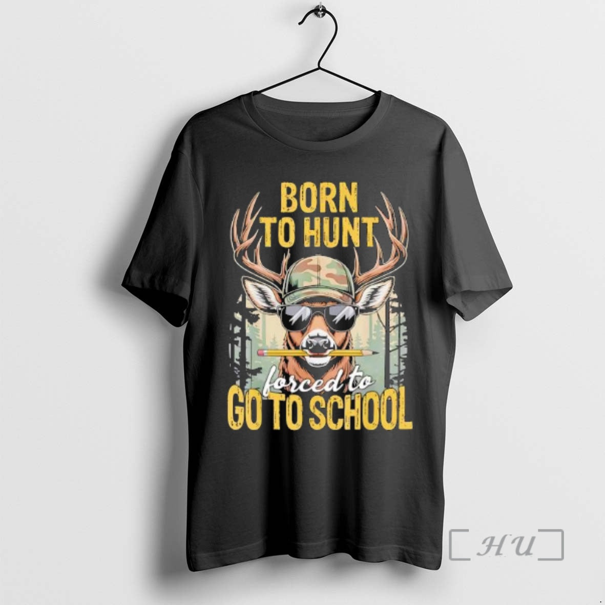 Officials Camo Deer Hunting Holding Pencil Born Hunt Forced Go School Retro T-Shirts, Hoodie, Sweatshirt - T-Shirt, Sweatshirt, Hoodie
