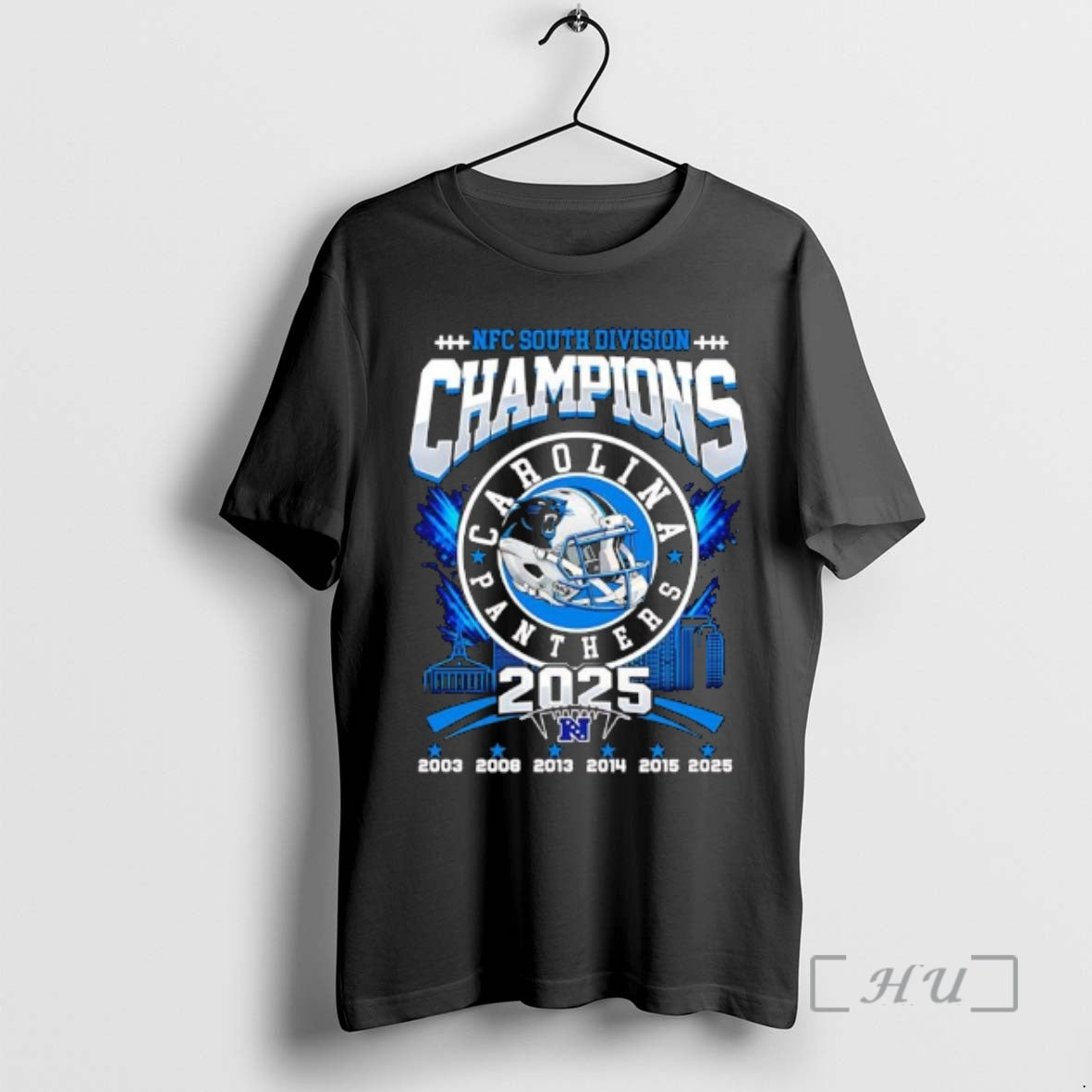 Officials Carolina Panthers Nfc South Division 2025 Champions T-Shirts, Hoodie, Sweatshirt - T-Shirt, Sweatshirt, Hoodie