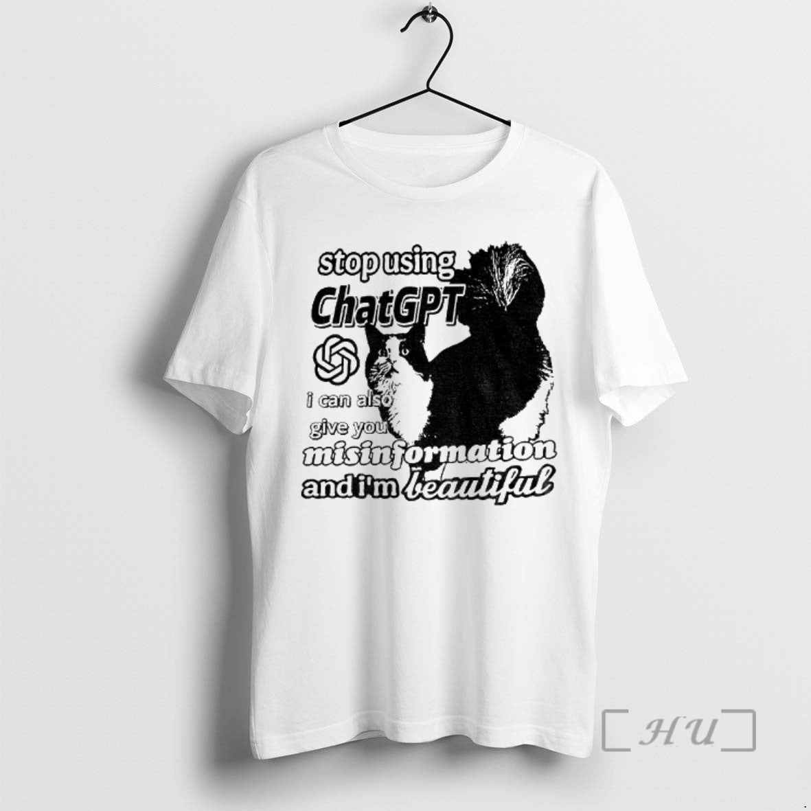 Officials Chat Gpt Cat Meme Stop Using I Can Also Give You Misinformation T-Shirts, Hoodie, Sweatshirt - T-Shirt, Sweatshirt, Hoodie