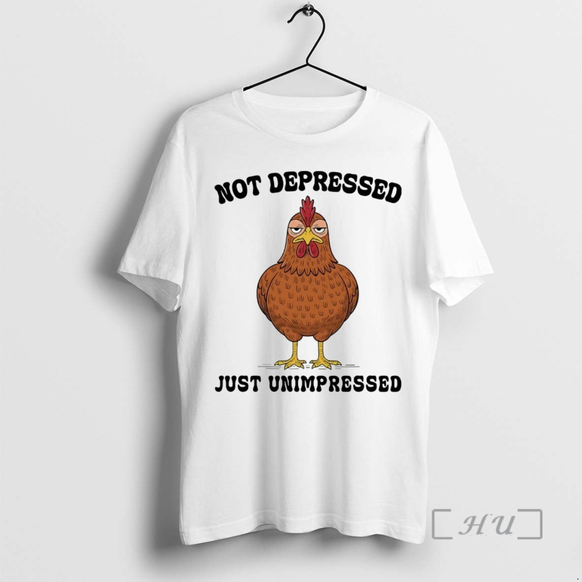 Officials Chicken Not Depressed Just Unimpressed T-Shirts, Hoodie, Sweatshirt - T-Shirt, Sweatshirt, Hoodie