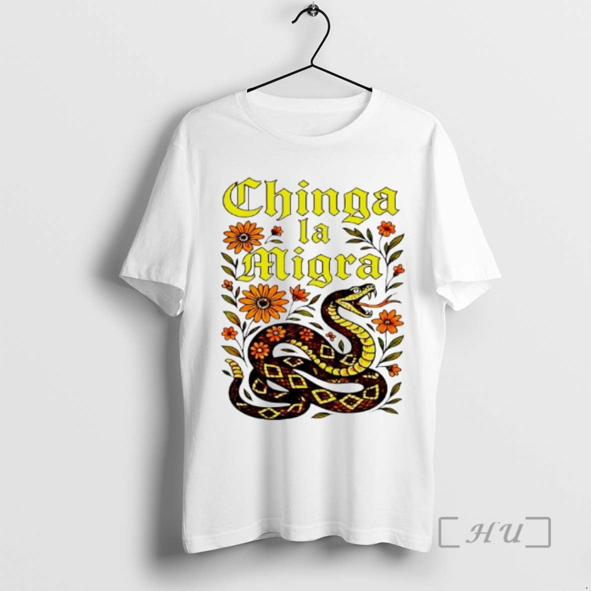 Officials Chinga La Migra Fuck Border Patrol Snake Floral T-Shirts, Hoodie, Sweatshirt - T-Shirt, Sweatshirt, Hoodie