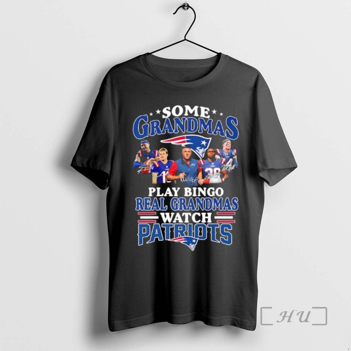 Officials Coach Mike Vrabel Players Some Grandmas Play Bingo Real Grandmas Watch New England T-Shirts, Hoodie, Sweatshirt - T-Shirt, Sweatshirt, Hoodie