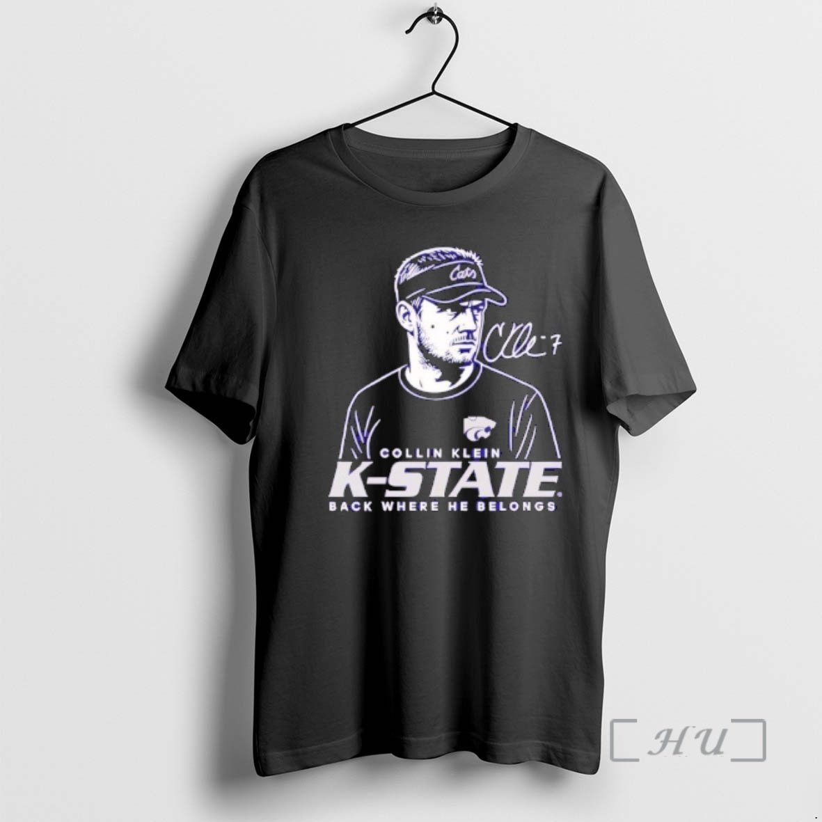 Officials Collin Klein K State Wildcats Caricature Signature T-Shirts, Hoodie, Sweatshirt - T-Shirt, Sweatshirt, Hoodie