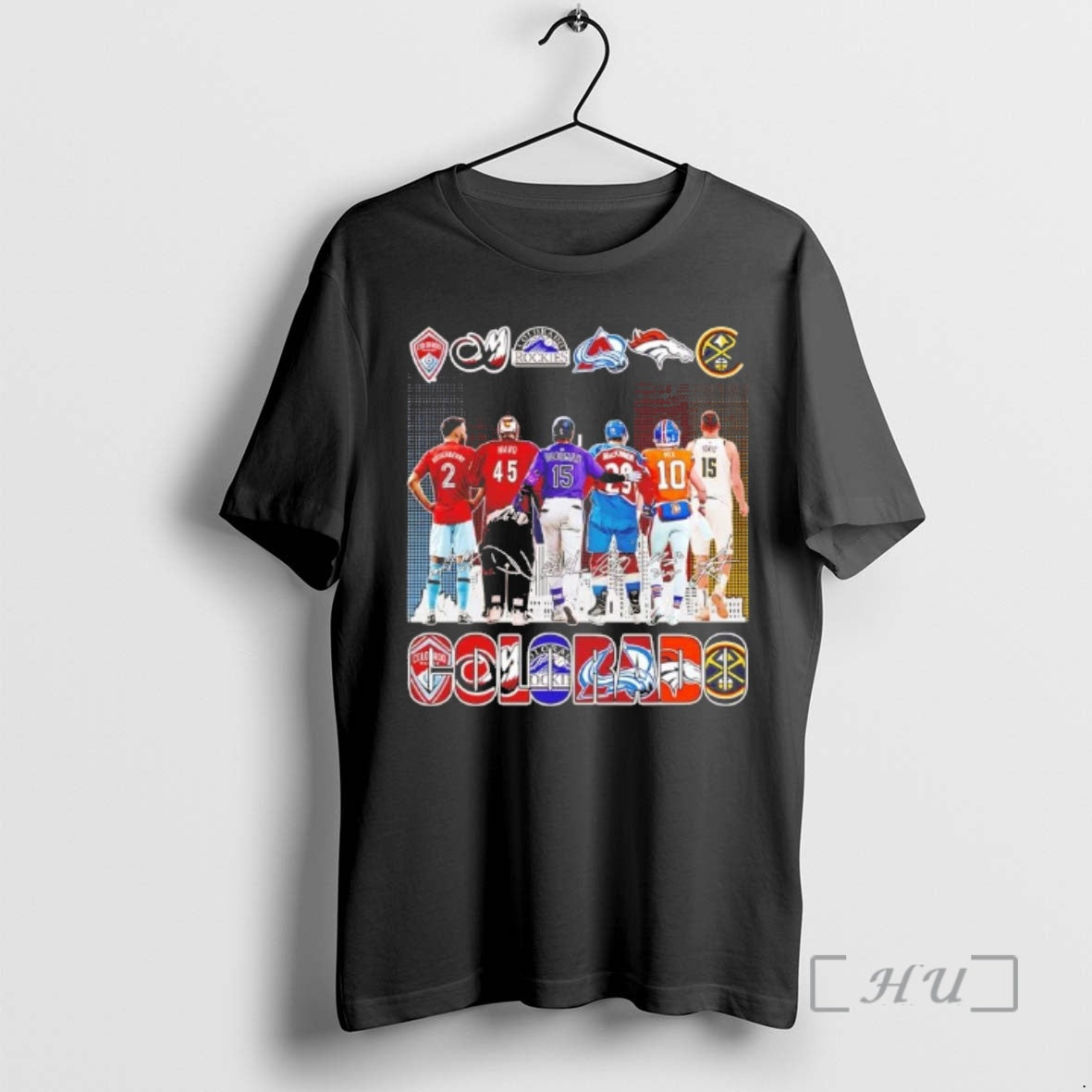 Officials Colorado Sports Teams Players Signatures Skyline T-Shirts, Hoodie, Sweatshirt - T-Shirt, Sweatshirt, Hoodie