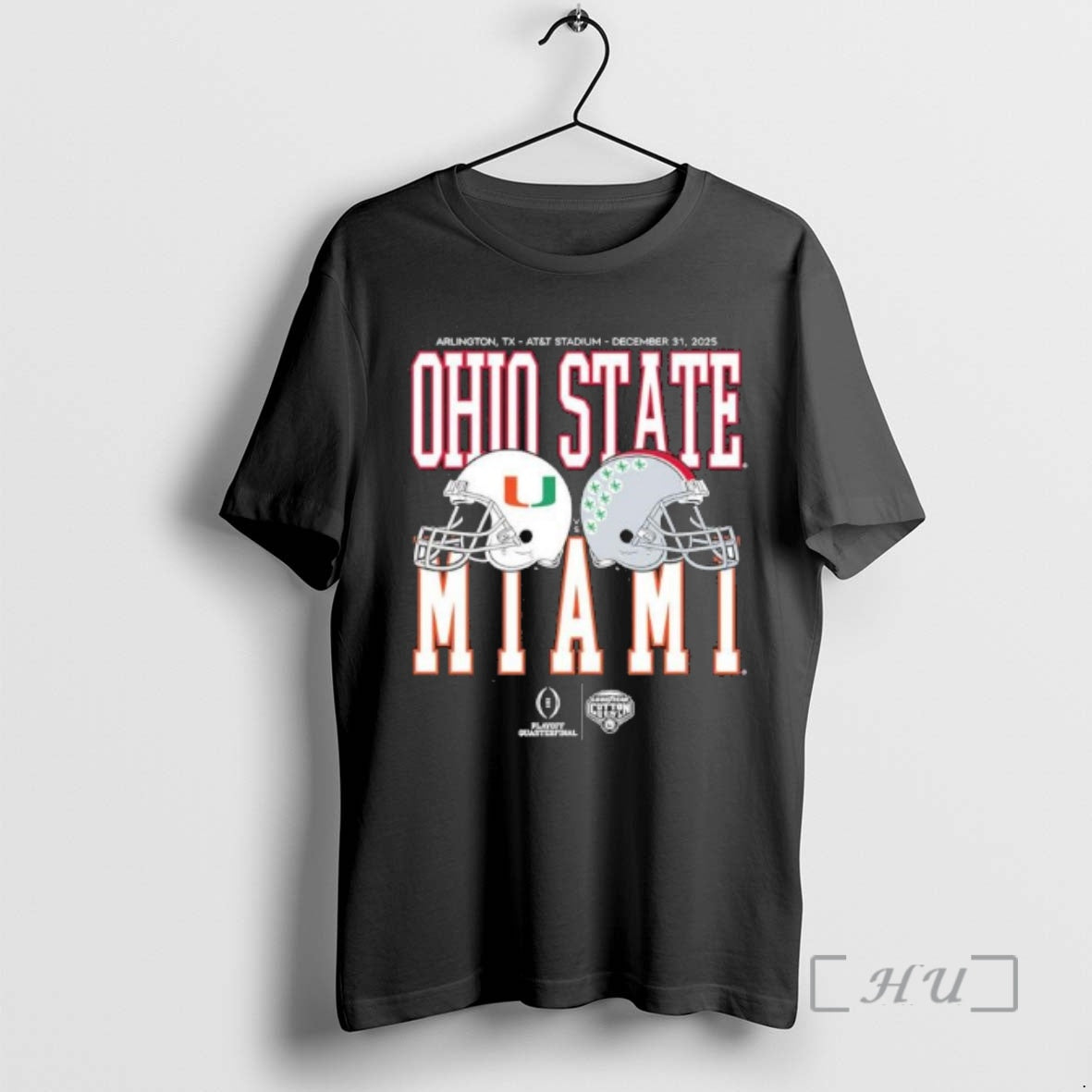 Officials Cotton Bowl Classic 2025 Miami Vs Ohio State Helmet Matchup T-Shirts, Hoodie, Sweatshirt - T-Shirt, Sweatshirt, Hoodie
