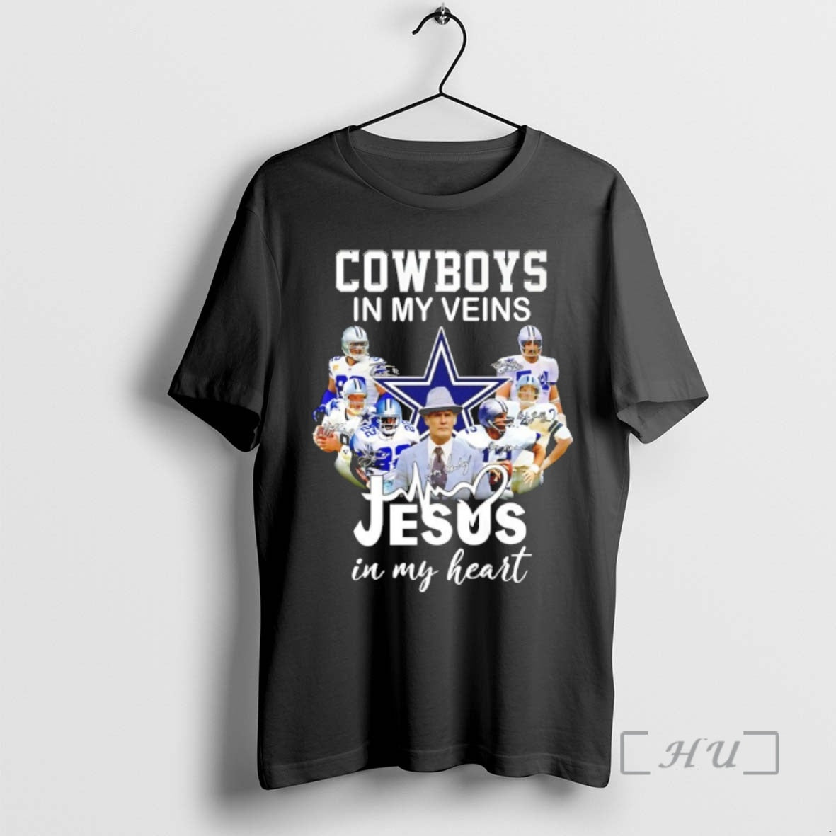 Officials Cowboys My Veins Jesus My Heart Player Collage Signatures T-Shirts, Hoodie, Sweatshirt - T-Shirt, Sweatshirt, Hoodie