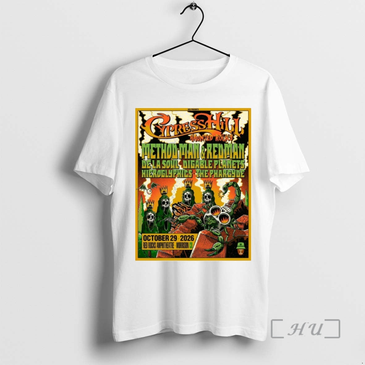 Officials Cypress Hill Haunted Rocks 2026 Red Rocks Amphitheatre Morrison Colorado T-Shirts, Hoodie, Sweatshirt - T-Shirt, Sweatshirt, Hoodie
