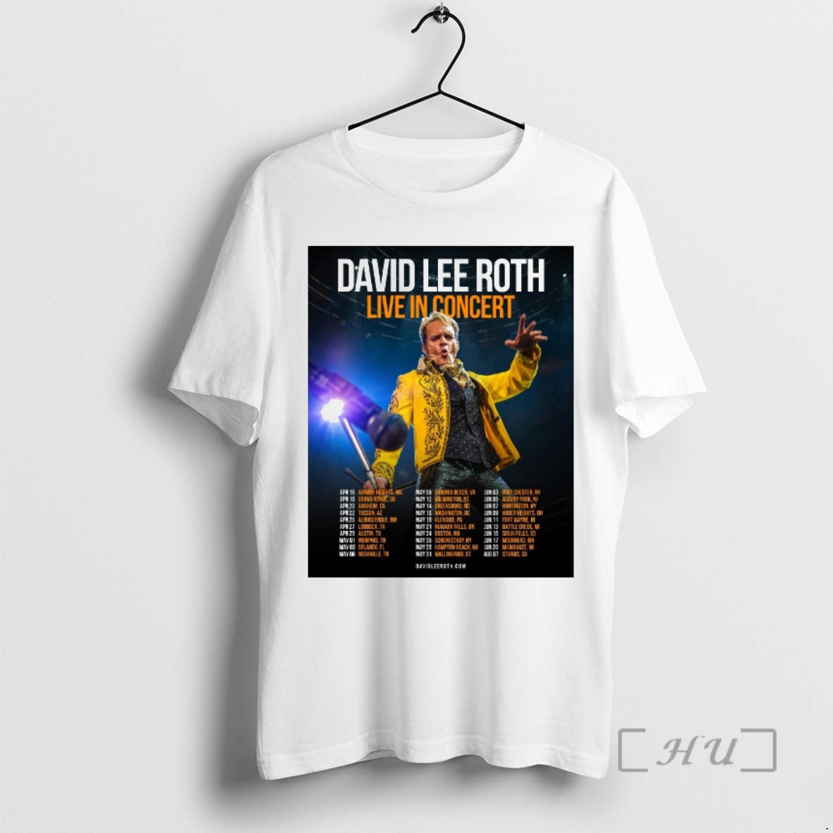 Officials David Lee Roth Live Concert 2026 Norrth America Schedule T-Shirts, Hoodie, Sweatshirt - T-Shirt, Sweatshirt, Hoodie