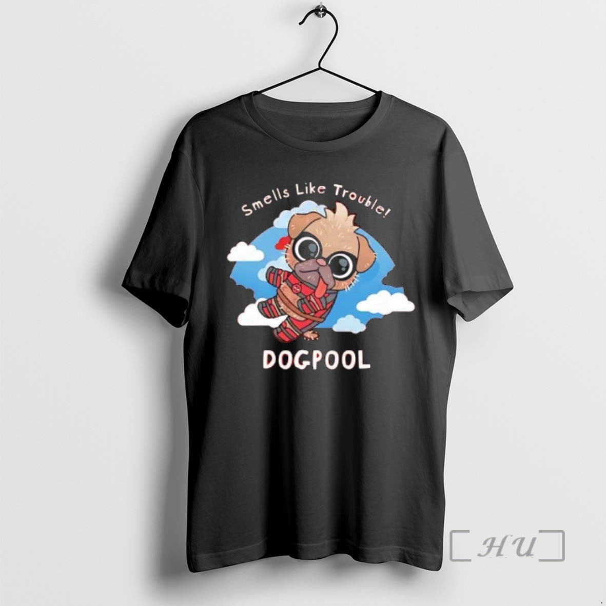 Officials Deadpool Smells Like Trouble Dogpool T-Shirts, Hoodie, Sweatshirt - T-Shirt, Sweatshirt, Hoodie