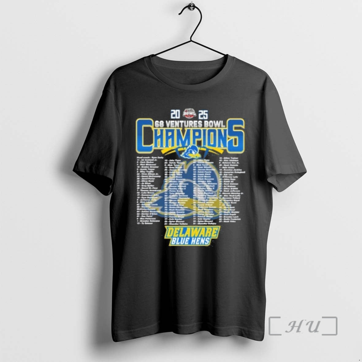 Officials Delaware Blue Hens 2025 68 Ventures Bowl Champions Roster T-Shirts, Hoodie, Sweatshirt - T-Shirt, Sweatshirt, Hoodie